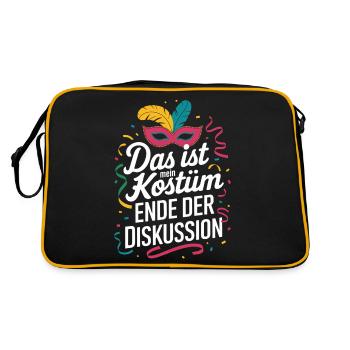 This is my costume End of the discussion - Retro Bag - black/gold - Back
