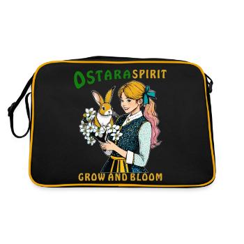 FRAU HASE BLUME OSTARA SPIRIT - Sac Retro - noir/or - Dos