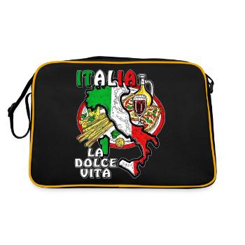 ITALIA LA DOLCE VITA - Sac Retro - noir/or - Dos
