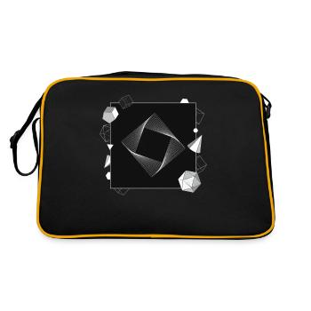 Formes géométriques Art abstrait Géométrique - Sac Retro - noir/or - Dos