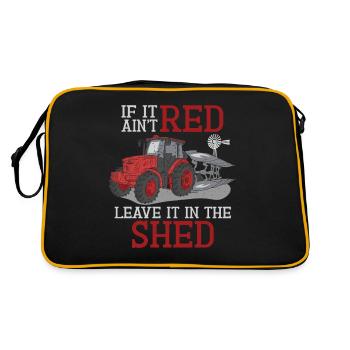 If it's not red, leave it in the shed - Retro Bag - black/gold - Back
