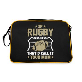 Si le rugby était facile, ils seraient vos - Sac Retro - noir/or - Dos