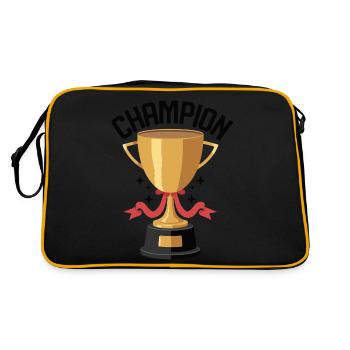TSHIRT COOL, CHAMPION - Sac Retro - noir/or - Dos