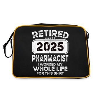 Pharmacien à la retraite 2025 - Sac Retro - noir/or - Dos