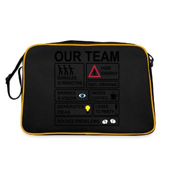 Team - Retro Bag - black/gold - Back