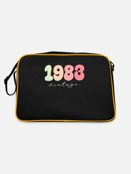 Date de naissance Année de naissance 1983 - Sac Retro - noir/or - Dos