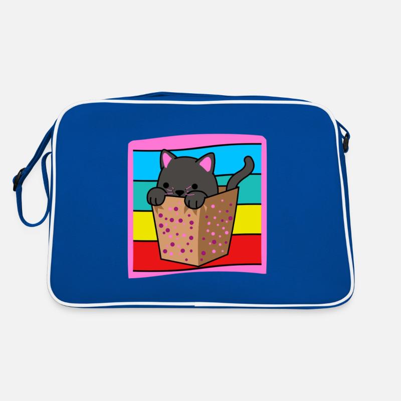 Cat in a box Retro Bag