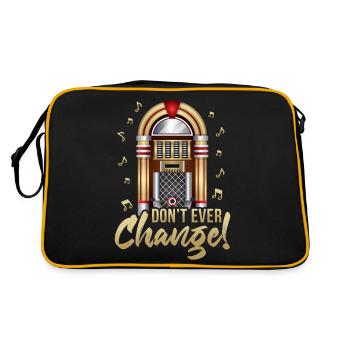 Ne changez jamais de juke-box de machine à musique rétro - Sac Retro - noir/or - Dos