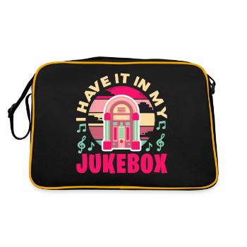 Je l’ai dans mon jukebox Retro Music Collector - Sac Retro - noir/or - Dos