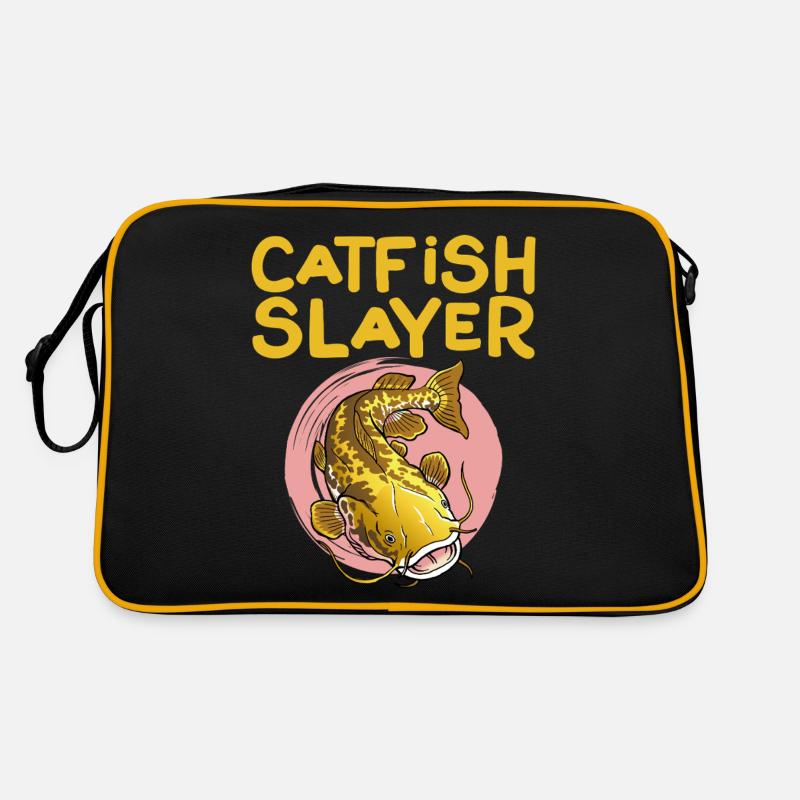 Poisson-chat Slayer Flathead Pêche Pêche au chat Sac Retro