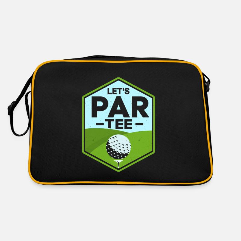 Let's Par Tee Golf Golfer Retro Tasche