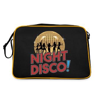 NIGHT DISCO - Retro Bag - black/gold - Back