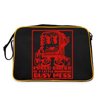 Busy Mess - Motivation et business mindset - Sac Retro - noir/or - Dos