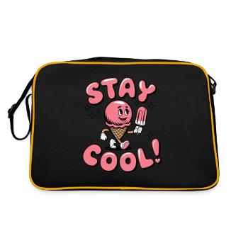 Stay cool Mascot - Retro Bag - black/gold - Back