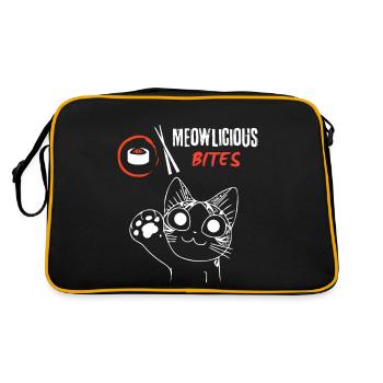 Meowlicious – Sushi pour les fans de chats - Sac Retro - noir/or - Dos