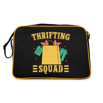 Thrift Shopper Thrifting Squad Thrift Store - Retro Bag - black/gold - Back