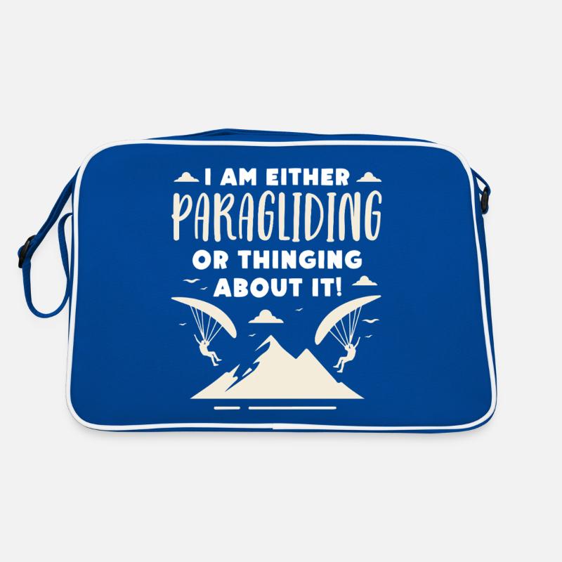 I Am Either Paragliding Or Thinking About It Retro Tasche