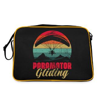 Paramoteur Planeur Aviation Ultralight Parapente - Sac Retro - noir/or - Dos