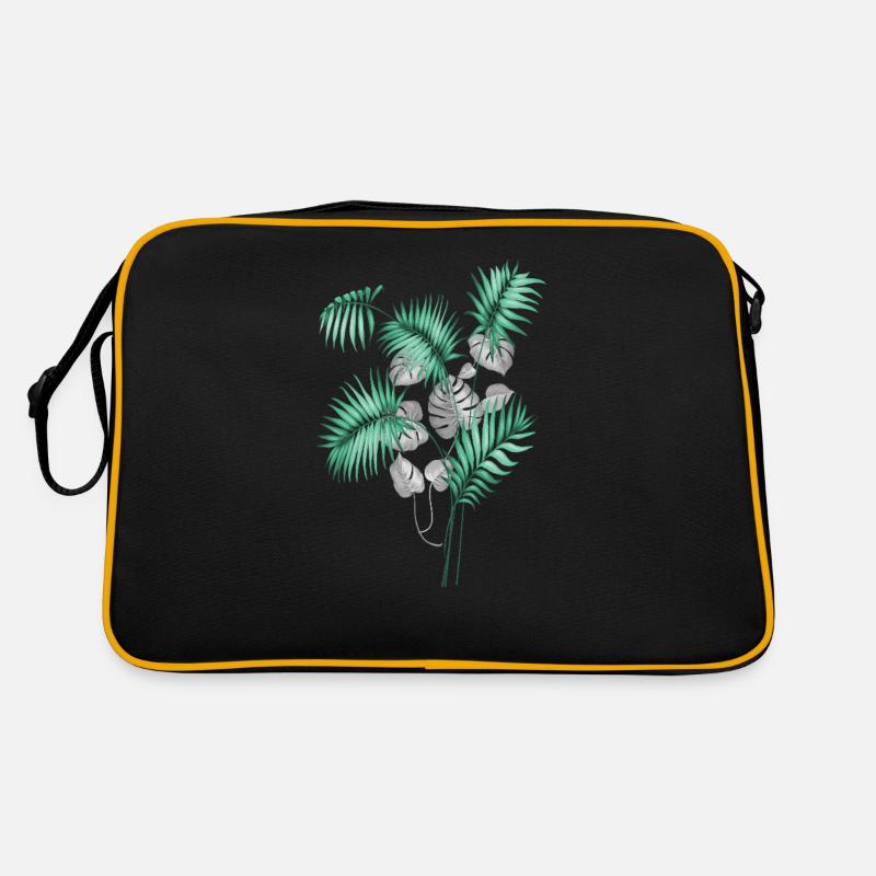 Conception de feuilles tropicales Sac Retro