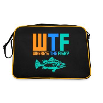 Where's The Fish - Retro Bag - black/gold - Back