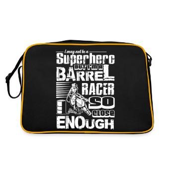 Barrel Racing I am A Barrel Racer - Retro Bag - black/gold - Back