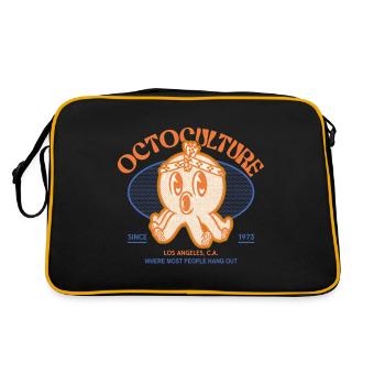 Mignon animal aux grands yeux - Sac Retro - noir/or - Dos