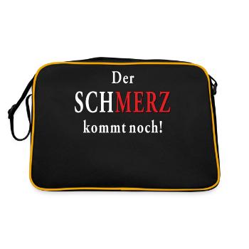 La douleur est encore à venir ! - Sac Retro - noir/or - Dos
