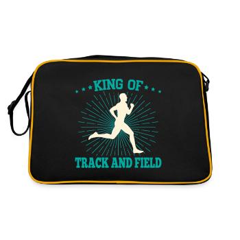 Track And Field Athletes King Of Track & Field - Retro Bag - black/gold - Back