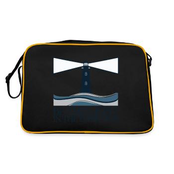 LIGHTHOUSES - Retro Bag - black/gold - Back