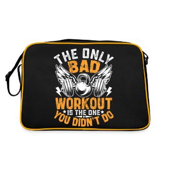 Le seul mauvais entraînement est celui que vous avez manqué - Sac Retro - noir/or - Dos