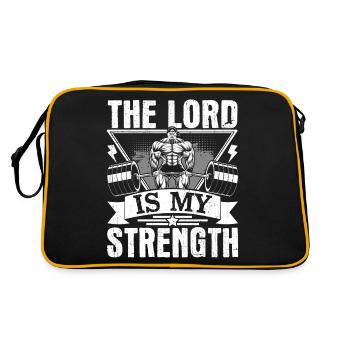 Le Seigneur est ma force - Sac Retro - noir/or - Dos