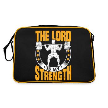 Le Seigneur est ma force - Sac Retro - noir/or - Dos