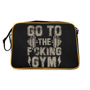 Aller à la salle de sport maintenant sans excuses - Sac Retro - noir/or - Dos