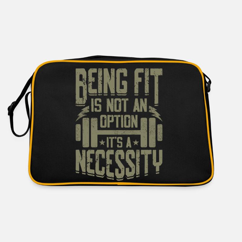 Being fit is not an option, it's a duty Retro Bag