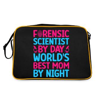 Forensic Science Major World ́s Best Mom Forensics - Retro Bag - black/gold - Back