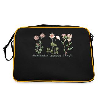 Botanische Illustration Illustration Botanique - Sac Retro - noir/or - Dos