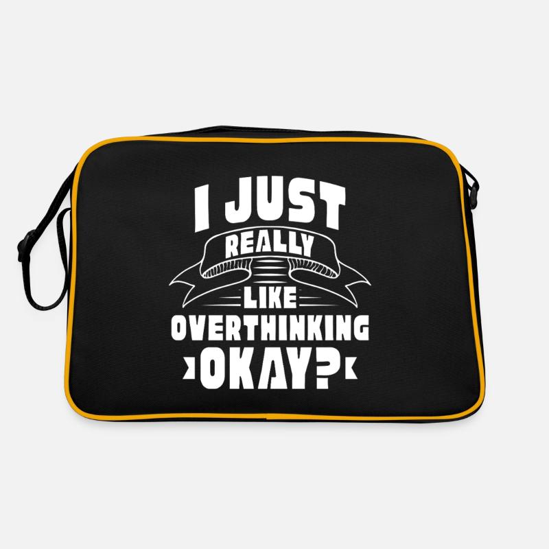 J’aime vraiment trop réfléchir, d’accord Sac Retro
