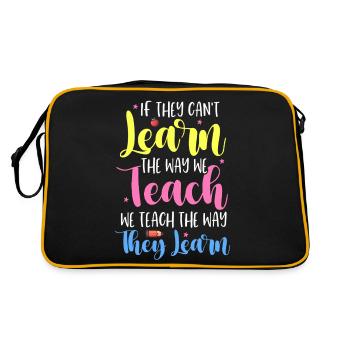 If They Can't Learn The Way We Teach Special - Retro Bag - black/gold - Back