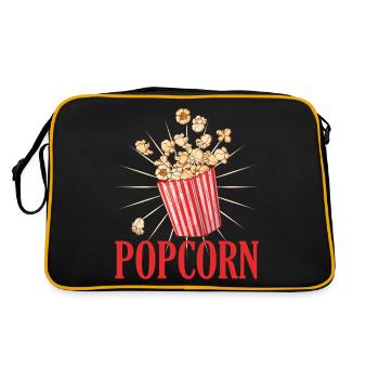 Popcorn Carnival Gift Idea Funny - Retro Bag - black/gold - Back