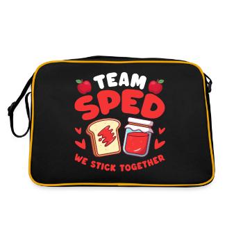 L’équipe Sped, nous restons ensemble - Sac Retro - noir/or - Dos