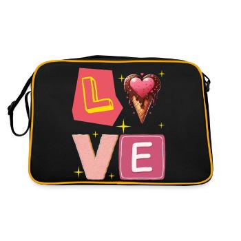 Chocolate Cream - Gourmand and Mignon Sweet Love - Retro Bag - black/gold - Back