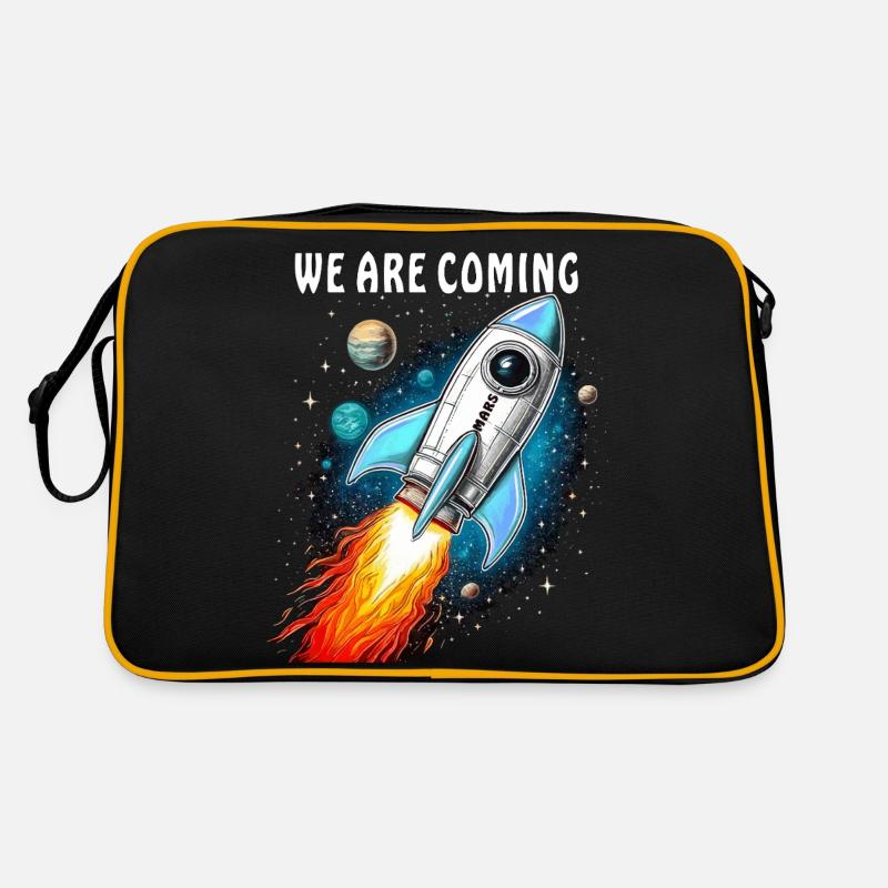 ROCKET WE ARE COMING Retro Bag