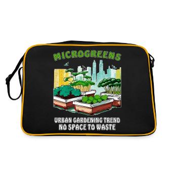 TENDANCE JARDINAGE URBAIN MICROGREENS - Sac Retro - noir/or - Dos