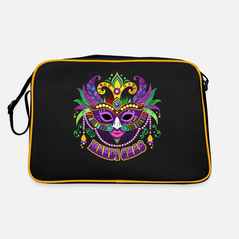 Mardi Gras - Carnival - Mask - Gift Retro Bag