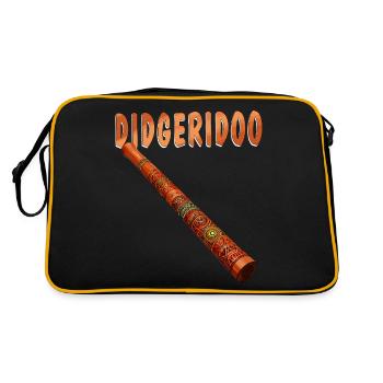 DIDGERIDOO - Retro Bag - black/gold - Back