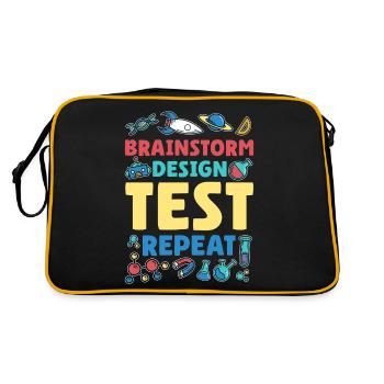 Répétition du test de conception de remue-méninges - Sac Retro - noir/or - Dos