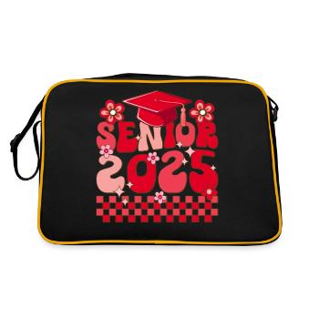 Senior 2025 Graduation Style Rétro - Sac Retro - noir/or - Dos