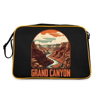 Grand Canyon Vintage Nature Design - Sac Retro - noir/or - Dos
