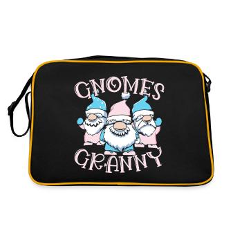 Garden Gnome Costume Gnomes Granny Gnome - Retro Bag - black/gold - Back