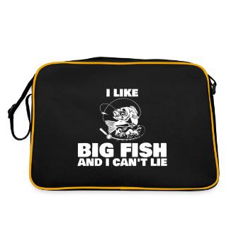 J’aime les gros poissons - Sac Retro - noir/or - Dos